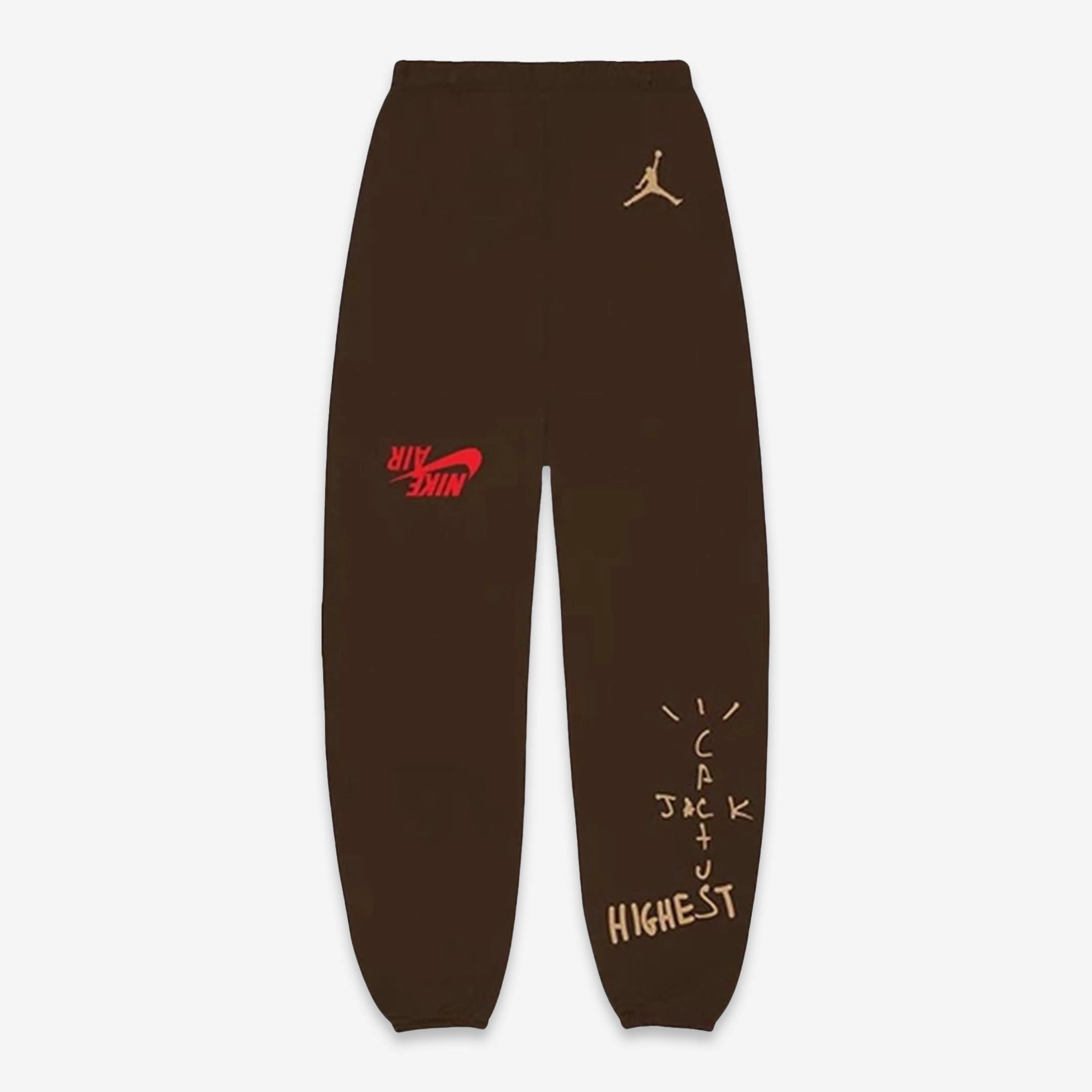 Travis Scott x Air Jordan Sweatpant 'Cactus Jack Highest' Brown (FW19)