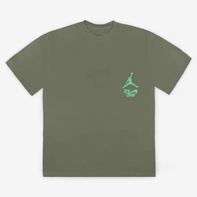 Travis Scott x Air Jordan T-Shirt 'Cactus Jack Highest' Olive (FW19) Other Air Jordan shoes