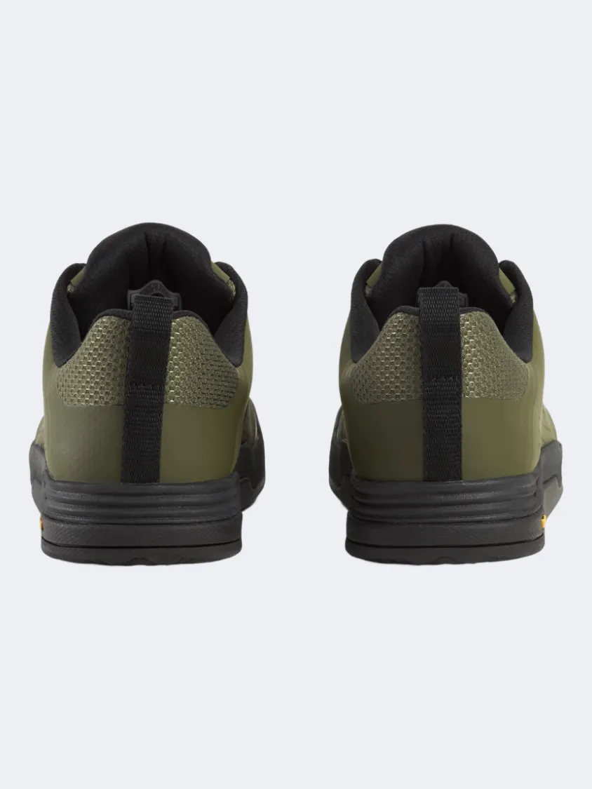 Trek Bontrager Flatline Mountain Men Biking Shoes Olive Grey/Black Mens Urban Style Comfort Shoes