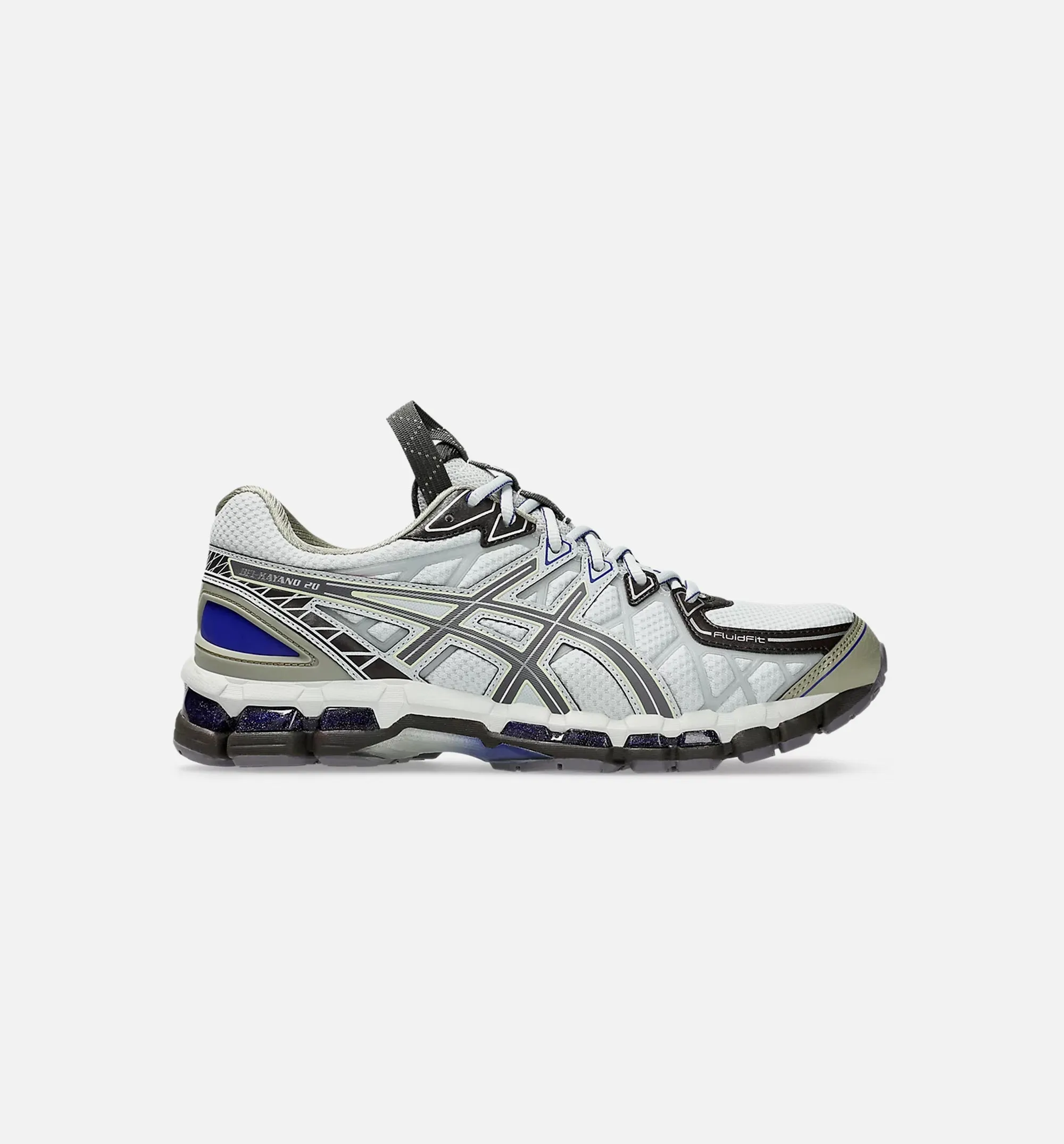 UB10 S Gel Kayano 20 Mens Lifestyle Shoe - Glacier Grey/Lavender Grey Asics lifestyle shoes with classic design