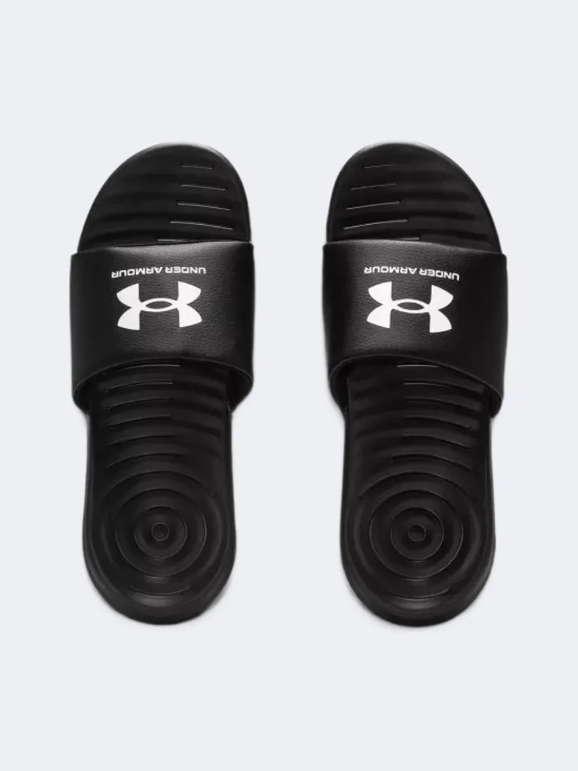 Under Armour Ansa Fixed Men Lifestyle Sandals Black/White Mens Urban Style Comfort Shoes