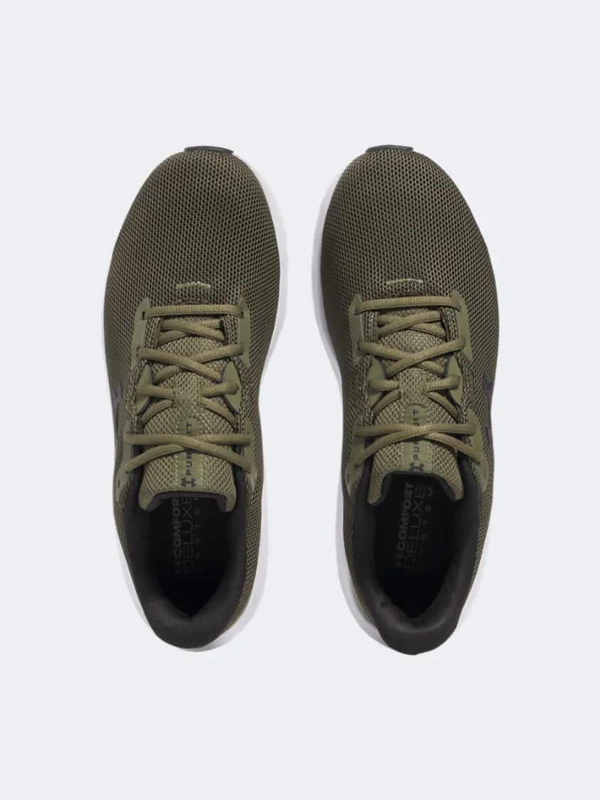 Under Armour Charged Pursuit 4 Men Running Sneakers Marine Od Green Mens Urban Style Comfort Shoes