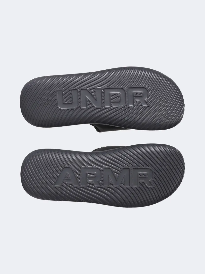 Under Armour Ignite Pro 8 Men Lifestyle Slippers Galax Black/White Mens Urban Style Comfort Shoes