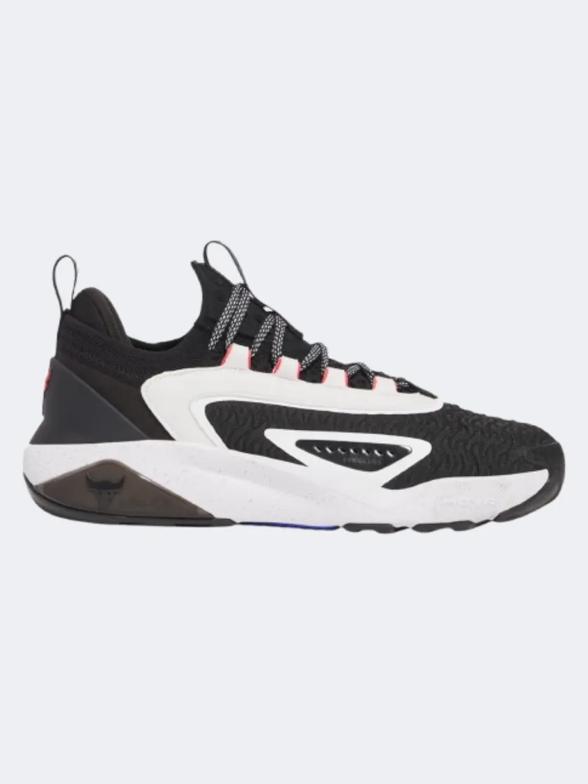 Under Armour Projet Rock 7 Men Training Sneakers Black/White/Red Essential mens casual shoes for comfort