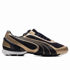 V-S1 Metallic - Gold/Black Puma sneakers for casual streetwear