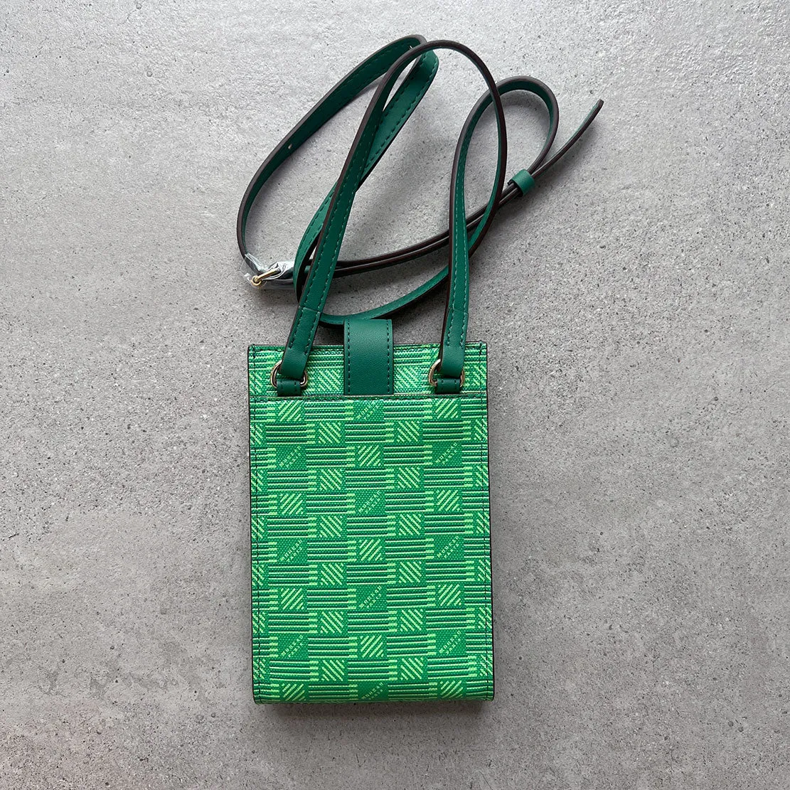 Vertical Pouch Canvas/Linen, Green Moreau Bags