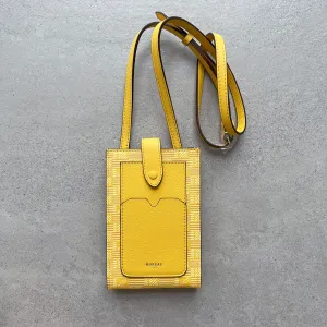 Vertical Pouch Canvas/Linen, Yellow Moreau Bags