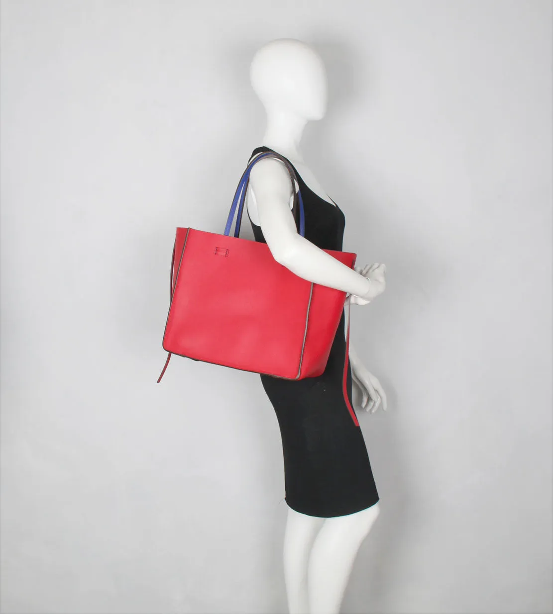 Vincennes MM Reversible Tote, Blue / Red Moreau Bags