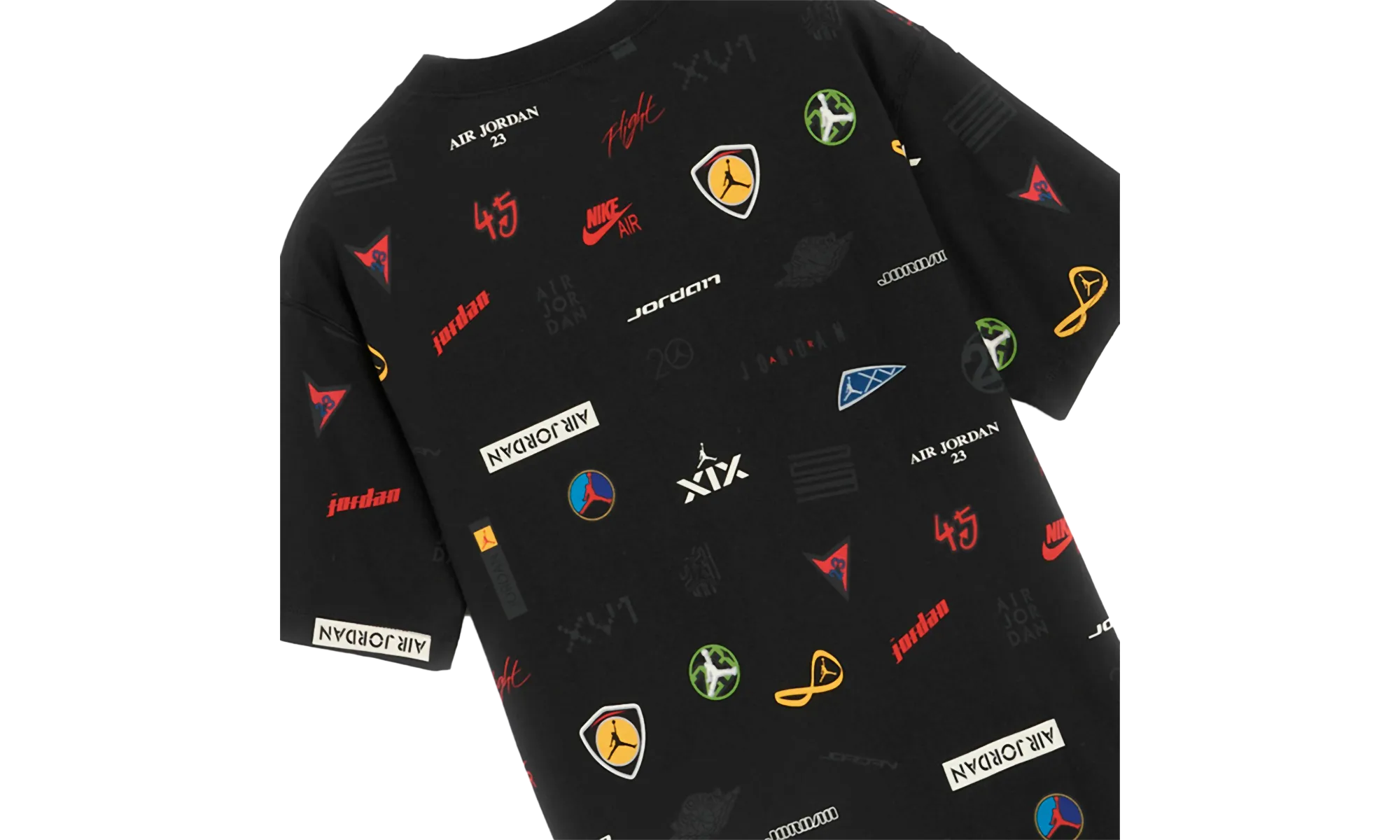 W Flight Graphic Tee "Black" jordan retro mens collection