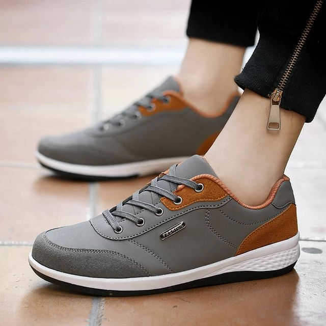 West Louis™ Lace-Up Microfiber Leather Sneakers