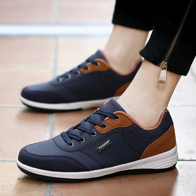 West Louis™ Lace-Up Microfiber Leather Sneakers