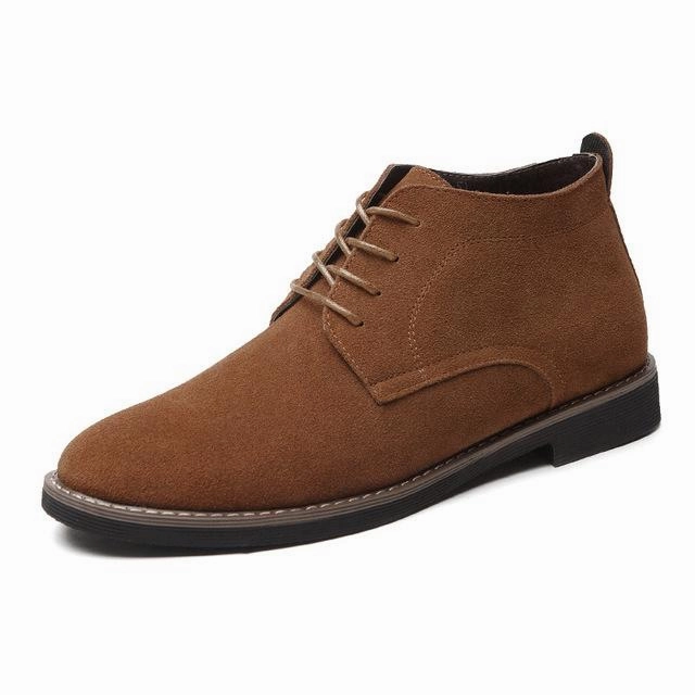 West Louis™ Solid Suede Leather Men Shoes