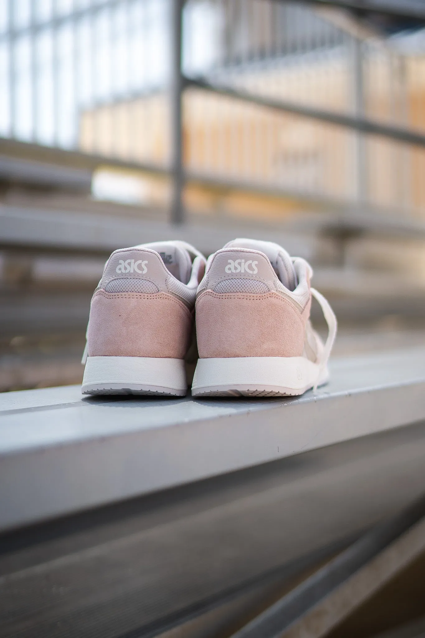 WOMEN Asics Lyte Classic (Oatmeal/Simply Taupe) running shoe close-up shots
