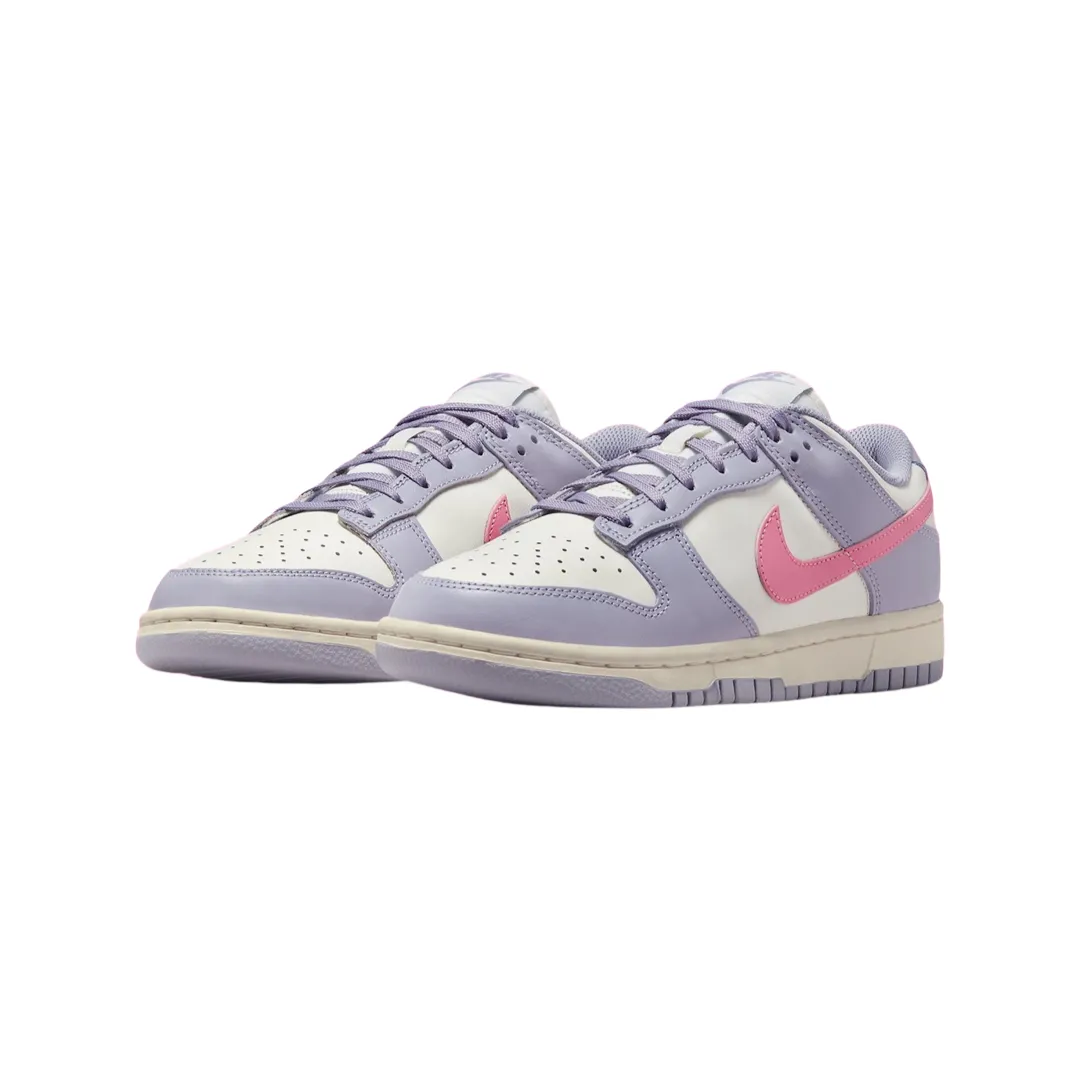 Women Nike Dunk Low Indigo Haze Coral Chalk Sail Iconic Sneakers