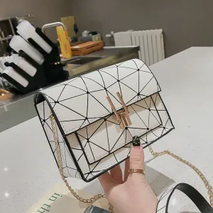 Women shoulder bags 2020 summer new Korean version of the messenger bag handbag wild chain crack wild print shoulder bag Fashion Nova Bags