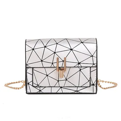 Women shoulder bags 2020 summer new Korean version of the messenger bag handbag wild chain crack wild print shoulder bag Fashion Nova Bags