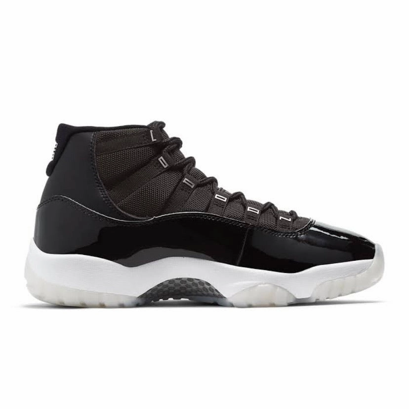 Women's Air Jordan 11 Retro Jubilee Black Silver White Retro Sneakers