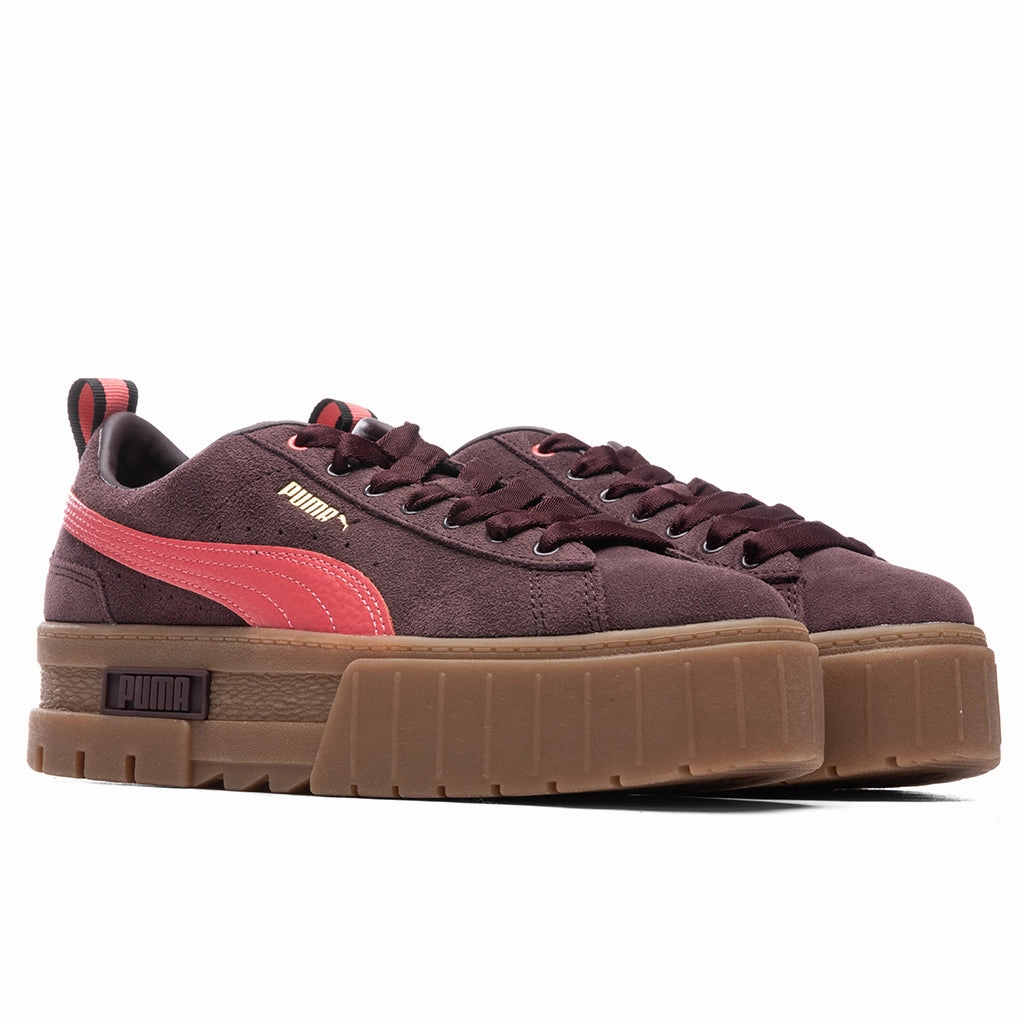 Women's Mayze Gum - Fudge Puma Suede Street Sneakers