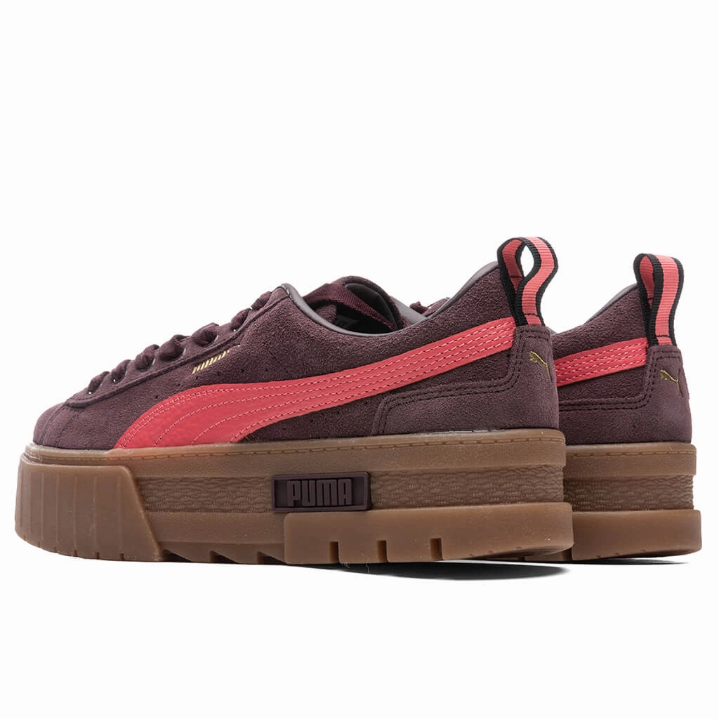 Women's Mayze Gum - Fudge Puma Suede Street Sneakers