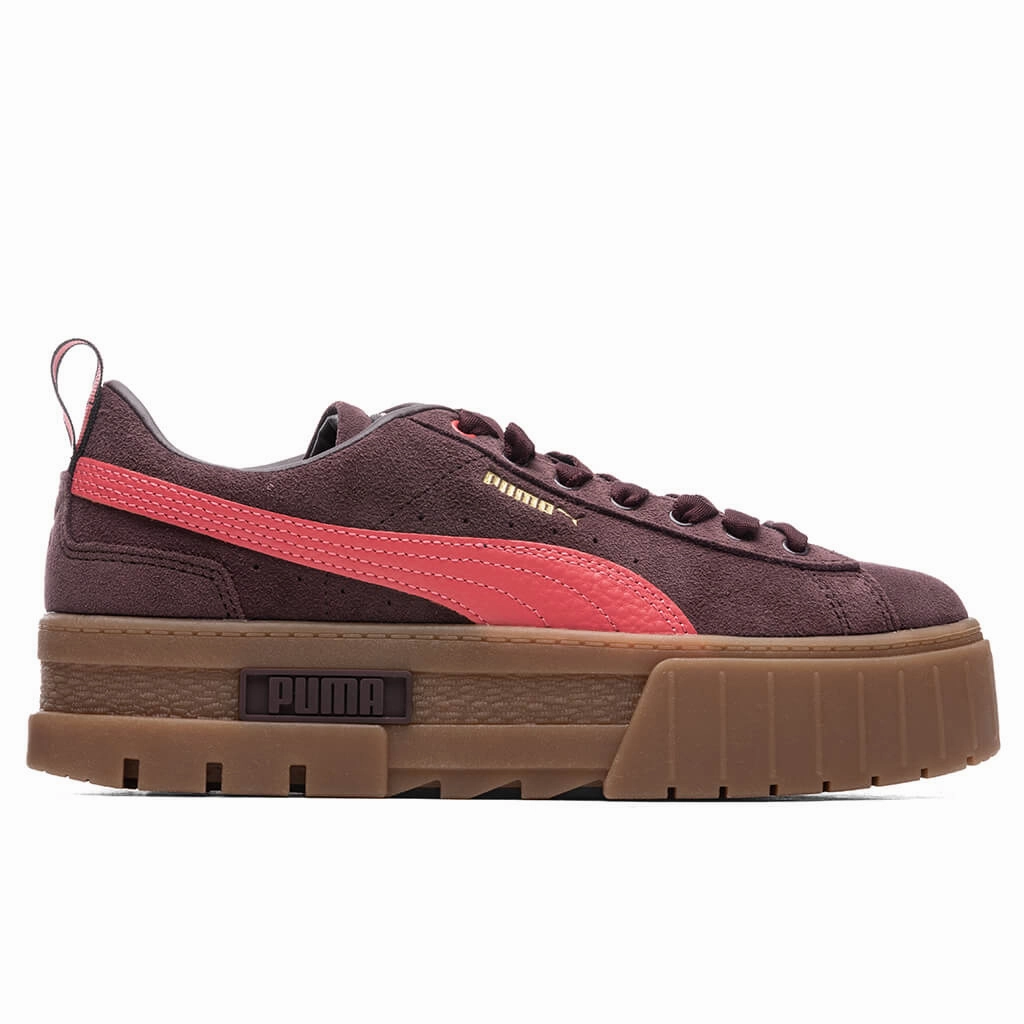 Women's Mayze Gum - Fudge Puma shoes with suede and modern shape