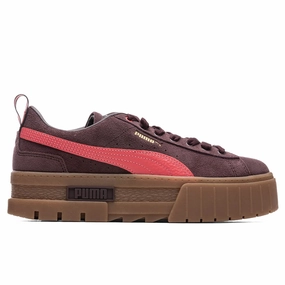Women's Mayze Gum - Fudge Puma shoes with suede and modern shape