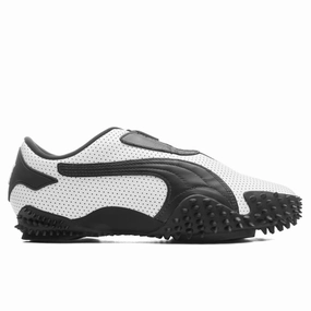 Women's Mostro Perf - White Puma shoes with suede and modern shape