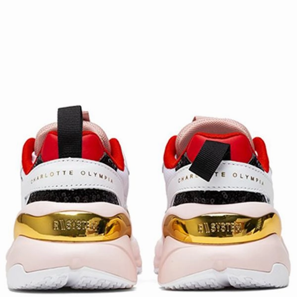 Women's Rise Charlotte - White Puma Stripe Logo Trainers