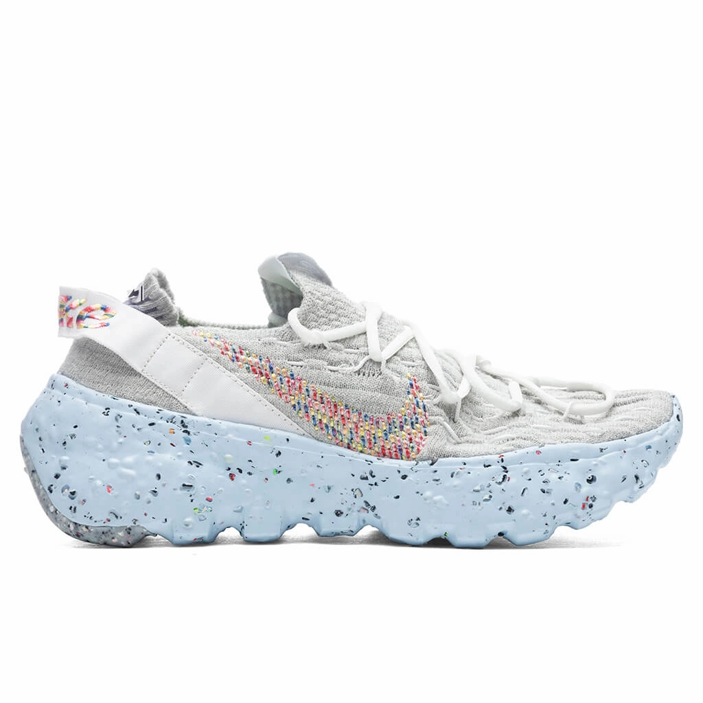 Women's Space Hippie 04 - Summit White/Multi Nike shoes with cushioned air sole