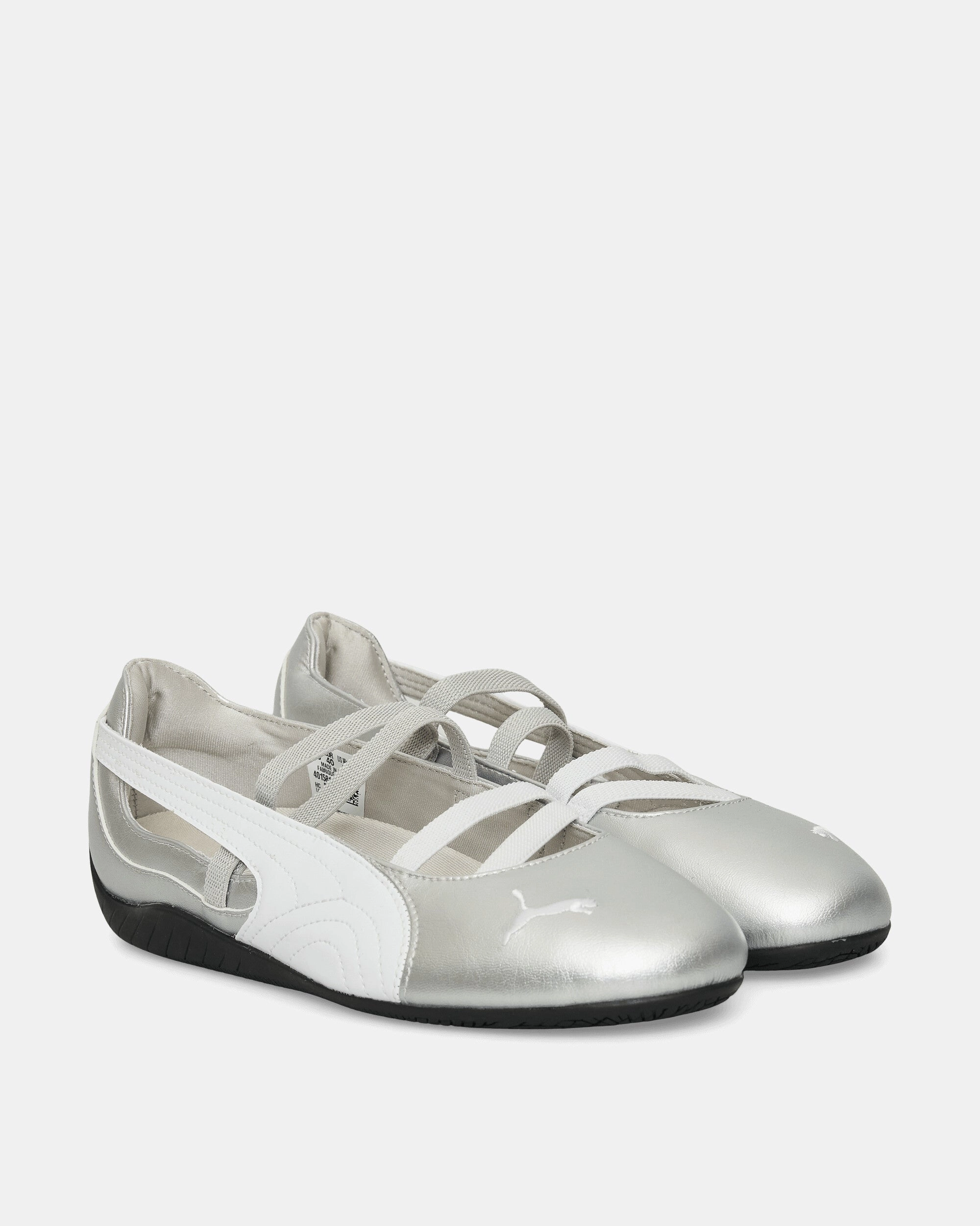 Women's Speedcat Ballet Metallic Shoes Silver / White Modern Athletic Shoes