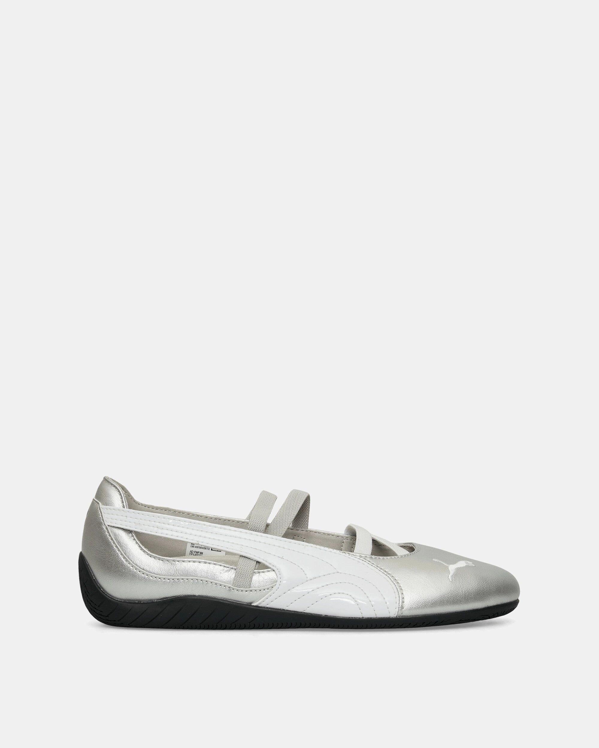 Women's Speedcat Ballet Metallic Shoes Silver / White Puma shoe styles