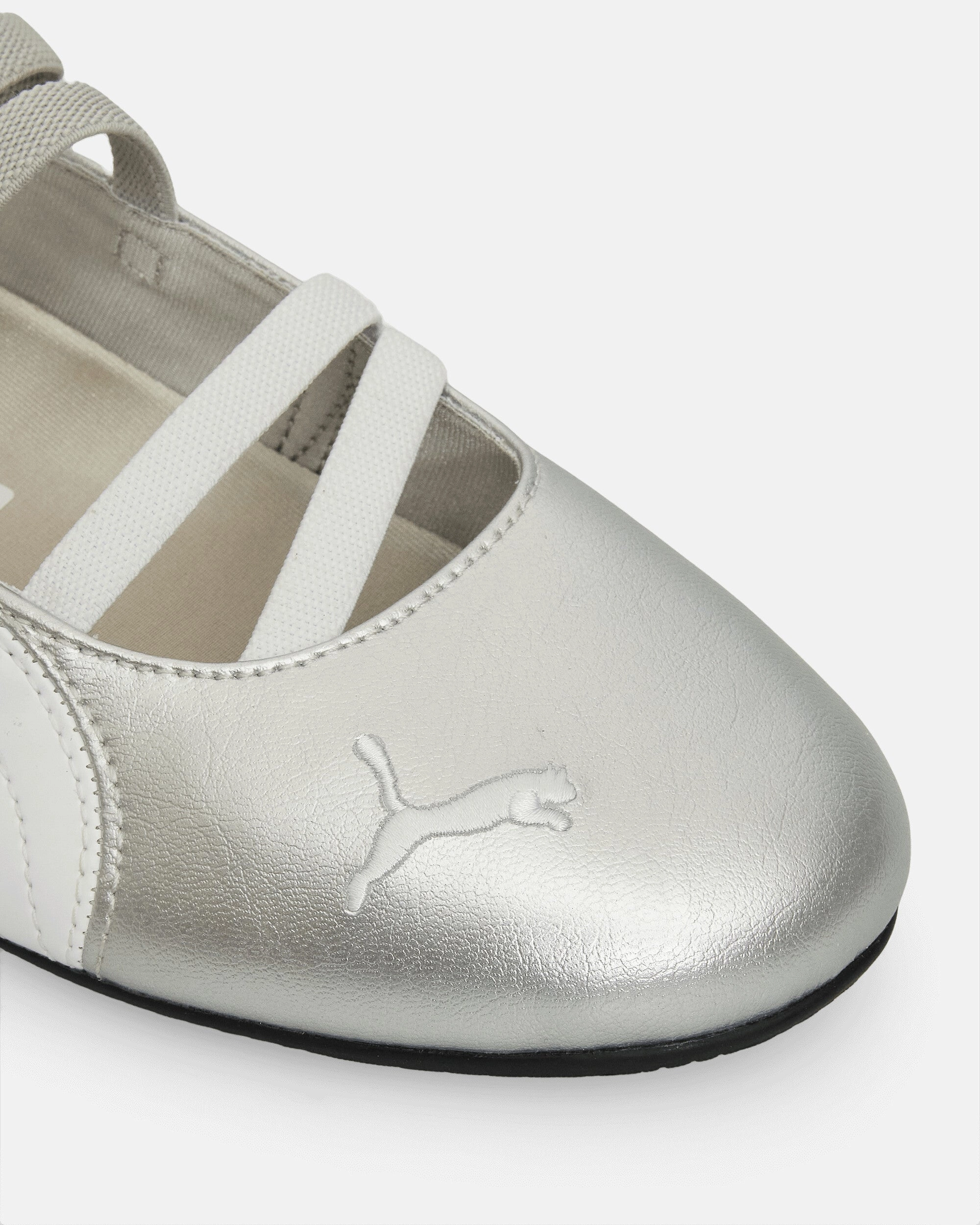 Women's Speedcat Ballet Metallic Shoes Silver / White Modern Athletic Shoes