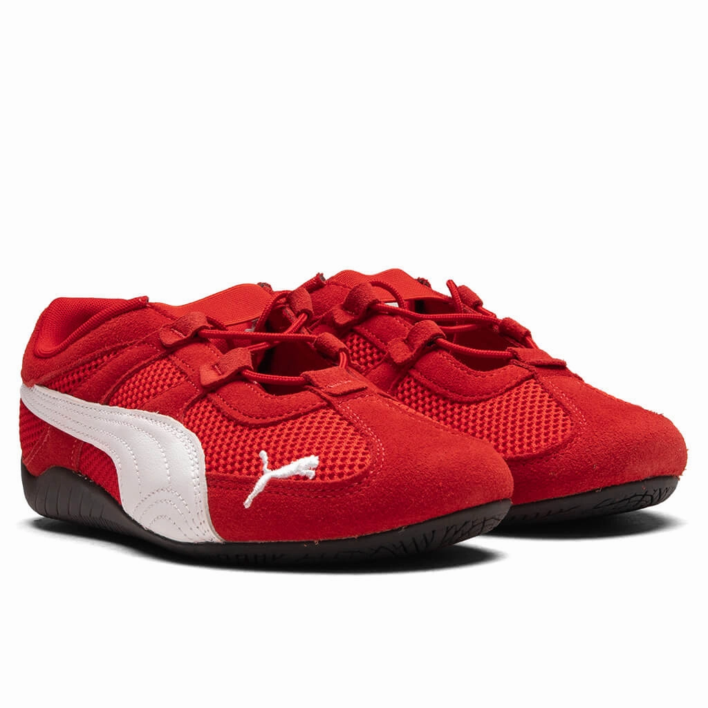 Women's Speedcat Go - For All Time Red/White Puma Everyday Style Shoes