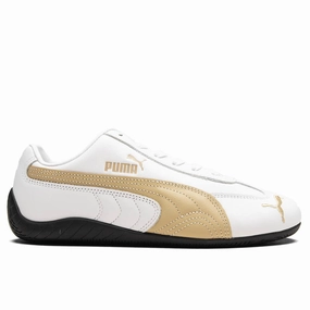 Women's Speedcat OG Leather - White/Toasted Almond Puma sneakers for casual streetwear