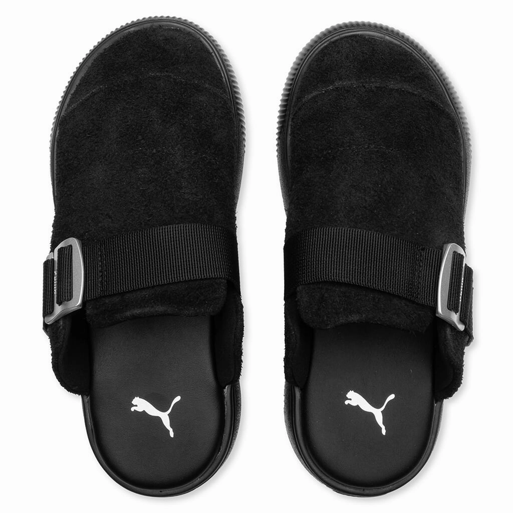 Women's Suede Mayu Mule - Black Puma Suede Street Sneakers