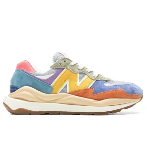 Women's 57/40 - White Mink/Wheat Field/Blue New Balance shoes for walking and running