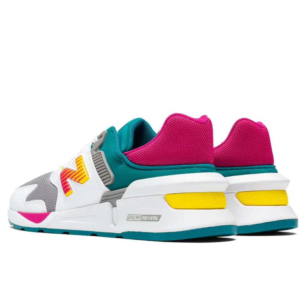 Women's 997 Sport - Munsell White/Team Teal New Balance Arch Support Sneakers