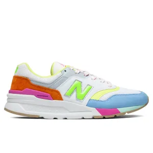 Women's 997H - White/Varsity Orange New Balance sneakers with arch support
