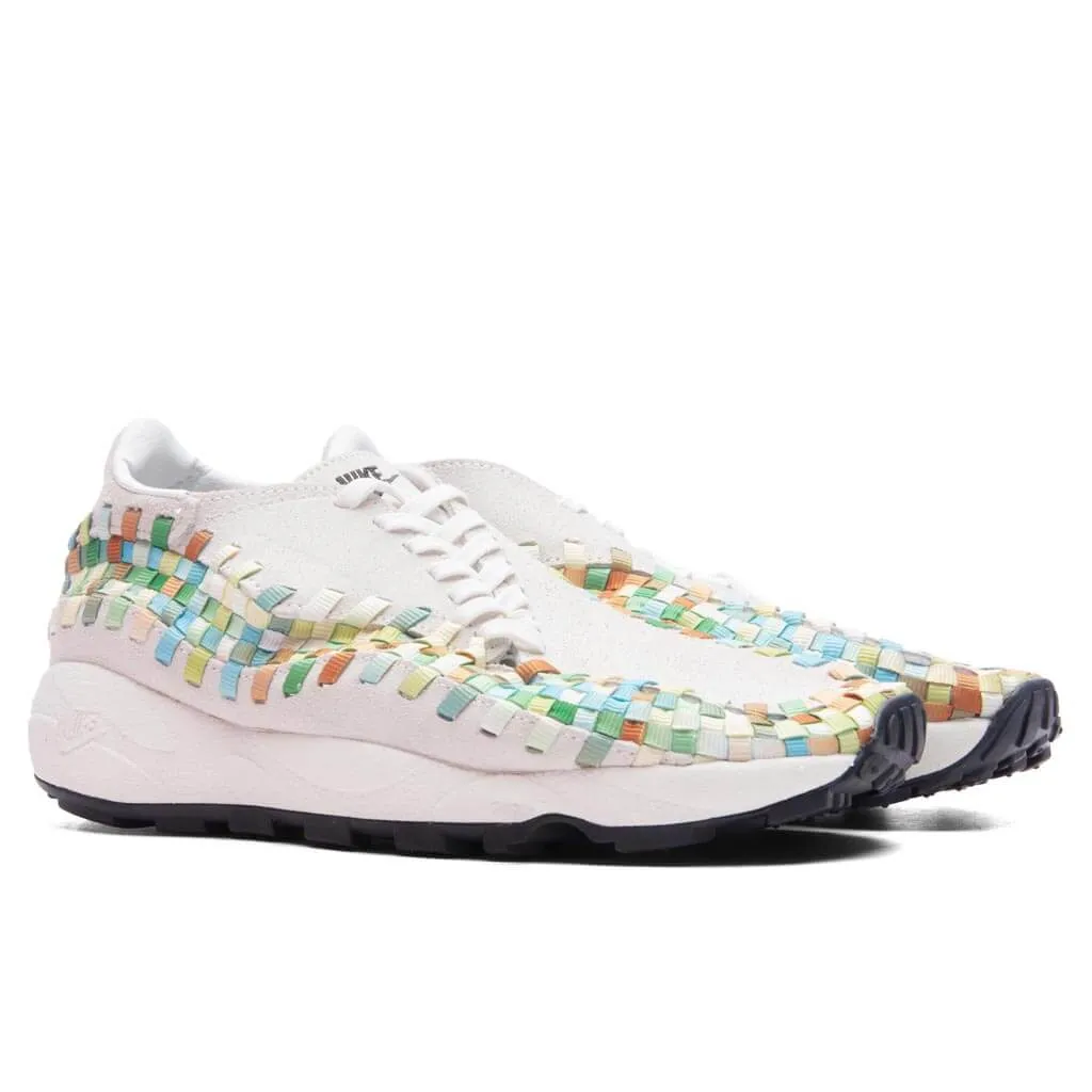 Women's Air Footscape Woven - Summit White/Black/Multi-Color Nike Retro Lifestyle Shoes
