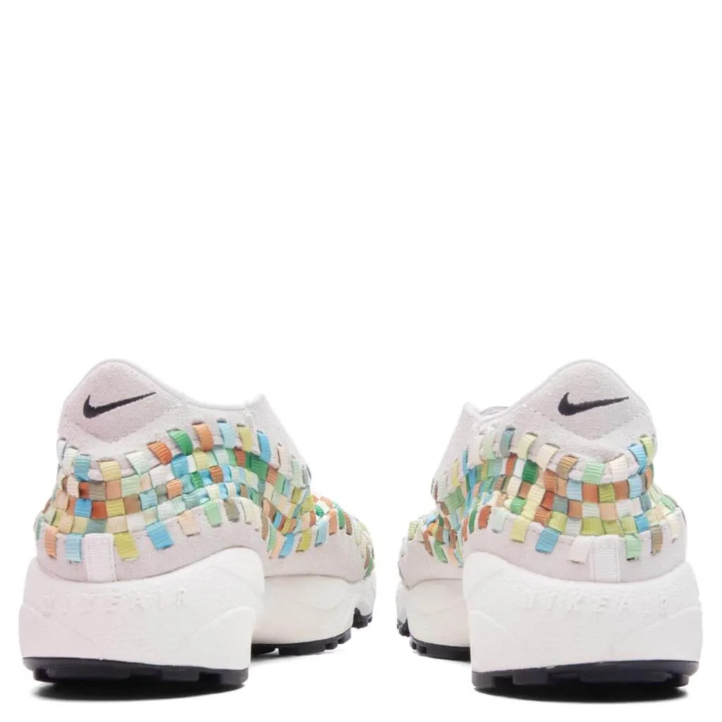 Women's Air Footscape Woven - Summit White/Black/Multi-Color Nike Retro Lifestyle Shoes