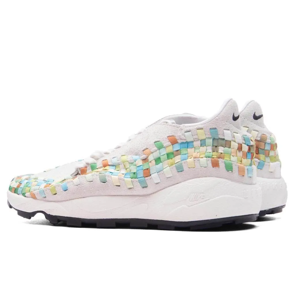 Women's Air Footscape Woven - Summit White/Black/Multi-Color Nike Retro Lifestyle Shoes