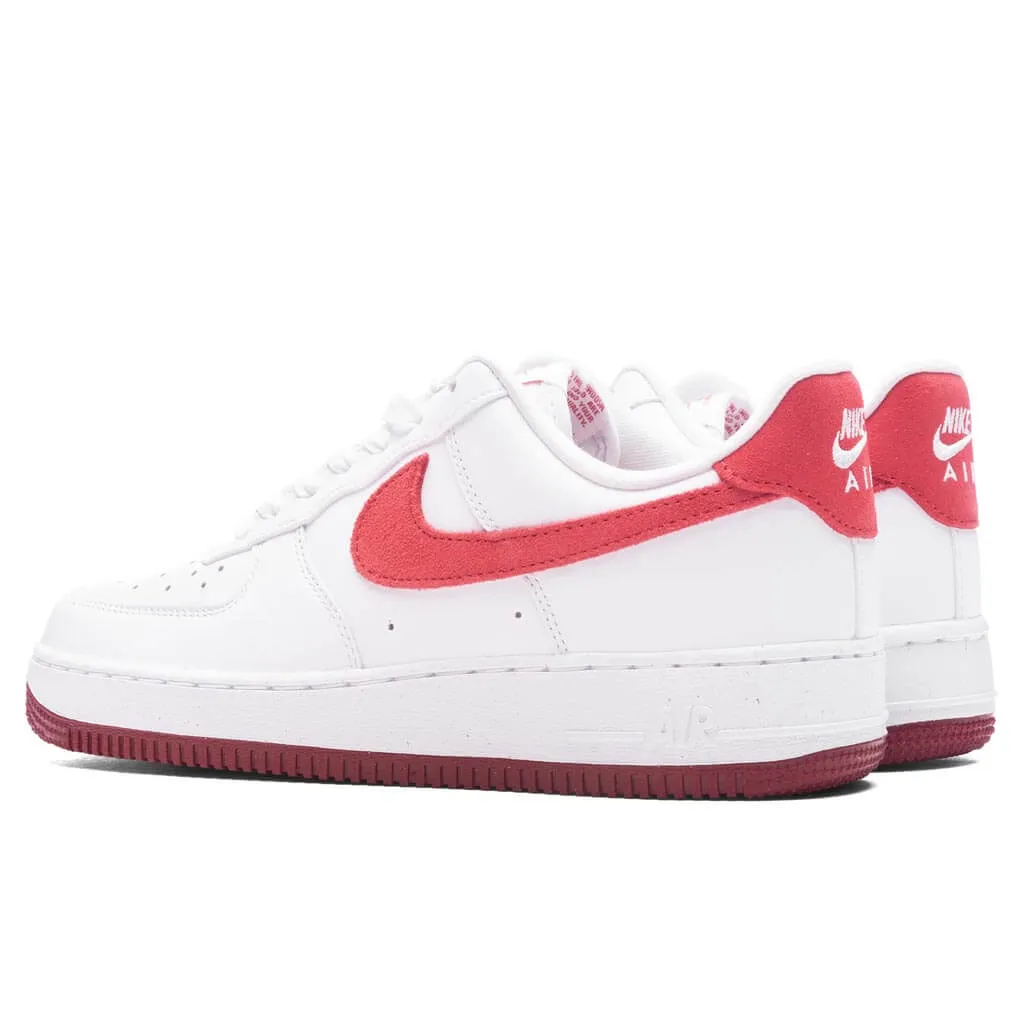 Women's Air Force 1 '07 'Adobe' - White/Adobe/Team Red/Dragon Red Nike Retro Lifestyle Shoes