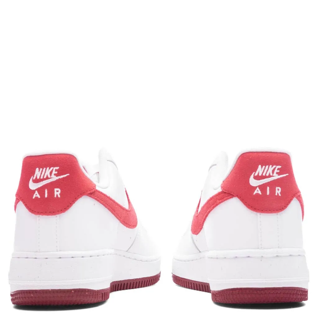 Women's Air Force 1 '07 'Adobe' - White/Adobe/Team Red/Dragon Red Nike Retro Lifestyle Shoes