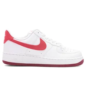 Women's Air Force 1 '07 'Adobe' - White/Adobe/Team Red/Dragon Red Nike lifestyle sneakers with retro vibe