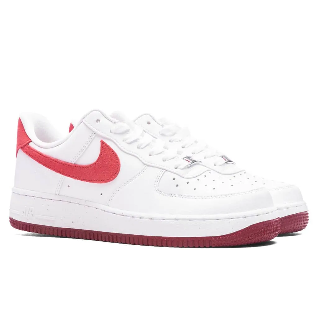 Women's Air Force 1 '07 'Adobe' - White/Adobe/Team Red/Dragon Red Nike Retro Lifestyle Shoes
