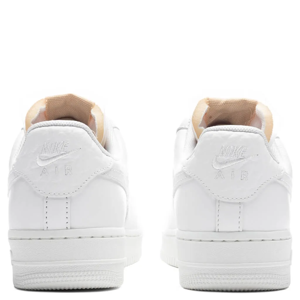 Women's Air Force 1 '07 LX "Bling" - White/Summit White Nike Retro Lifestyle Shoes