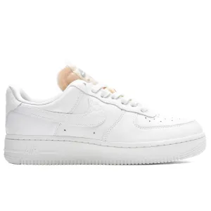 Women's Air Force 1 '07 LX "Bling" - White/Summit White Nike lifestyle sneakers with retro vibe