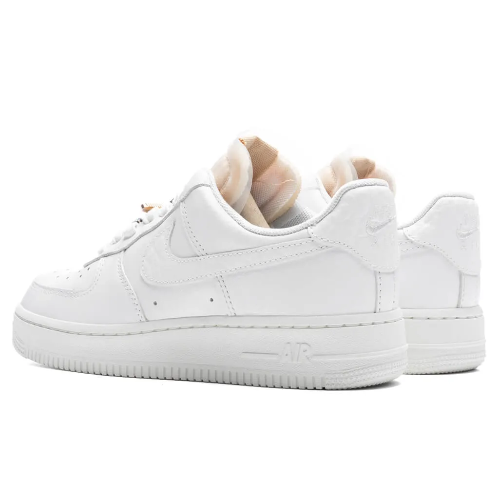 Women's Air Force 1 '07 LX "Bling" - White/Summit White Nike Retro Lifestyle Shoes