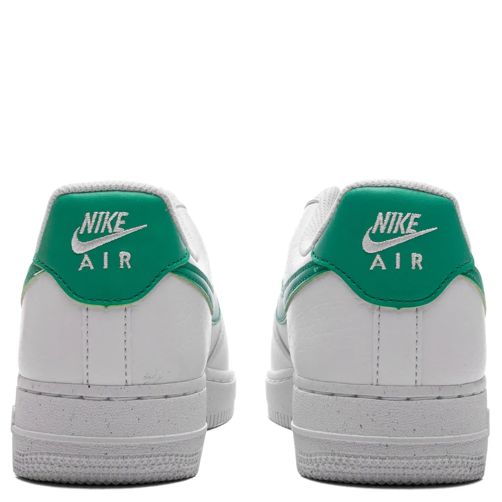 Women's Air Force 1 '07 Next Nature - White/Stadium Green Nike Lightweight Everyday Shoes