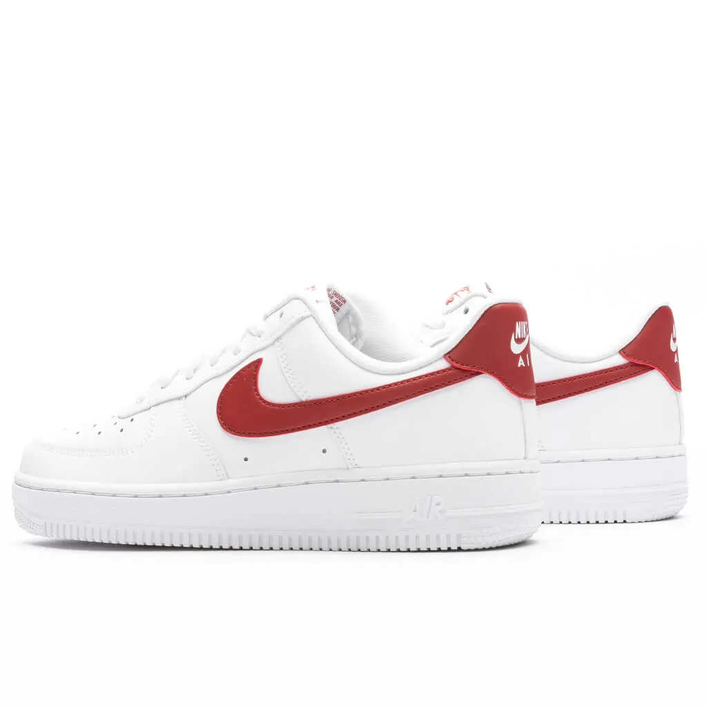 Women's Air Force 1 '07 - White/Rugged Orange Nike trainers with responsive foam