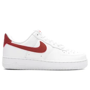 Women's Air Force 1 '07 - White/Rugged Orange Nike signature design with comfort fit